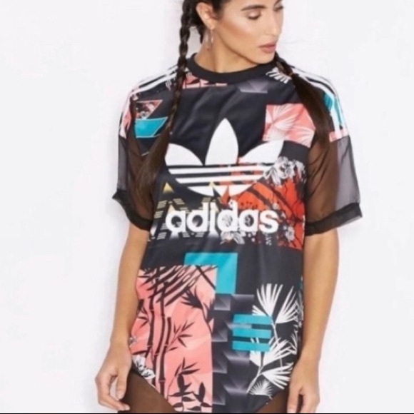 👑✅PRICE FIRM✅ Multicolor ADIDAS Sheer Sports Top. RARE🔥 - Picture 12 of 16